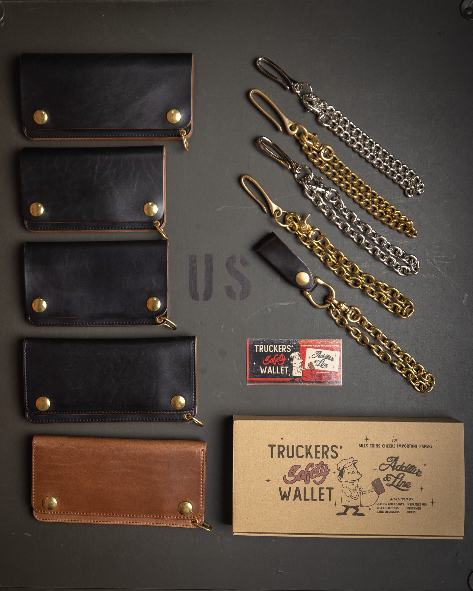 Additive and Line】Tracker Wallet TW-006 Horween Chromexcel