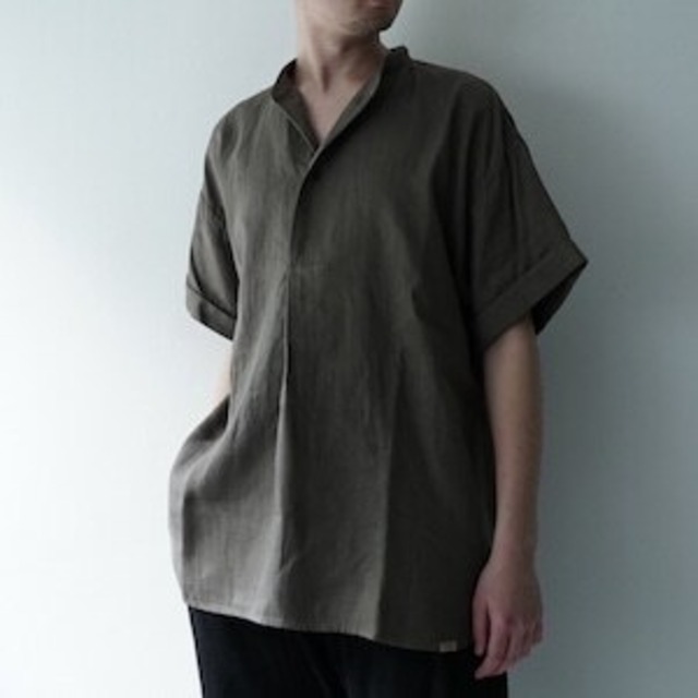 【colina】Linen Herringbone Smock Frock