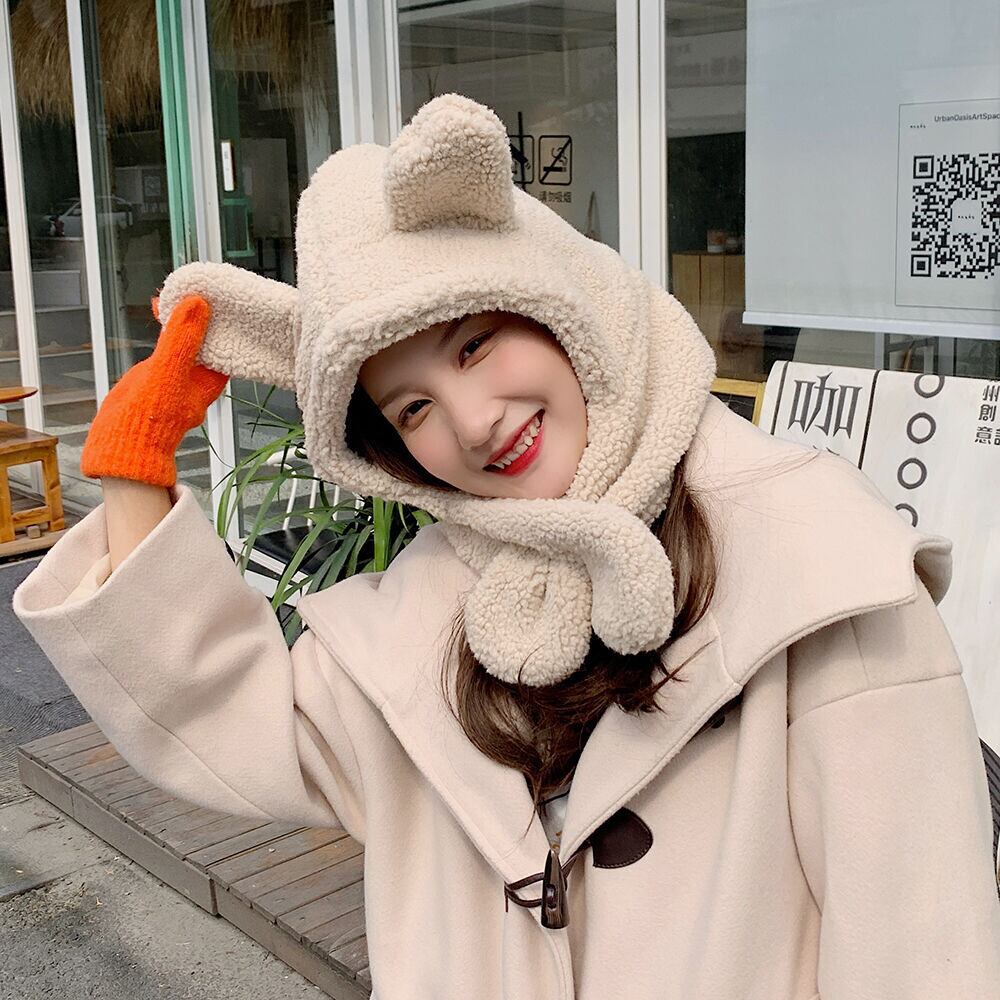 スカーフ ウィンター 帽子 大人ガーリー スウィート キュート カジュアル 冬物 ブラック・アイド・ピーズ91698684487