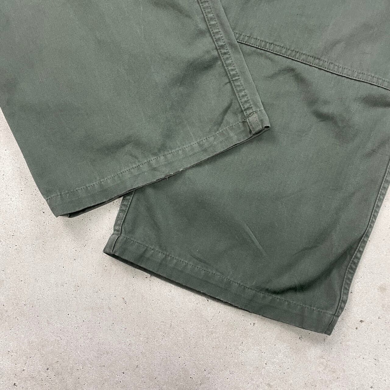 フランス軍 HBT ダブルニー ミリタリーパンツ メンズW33相当 古着