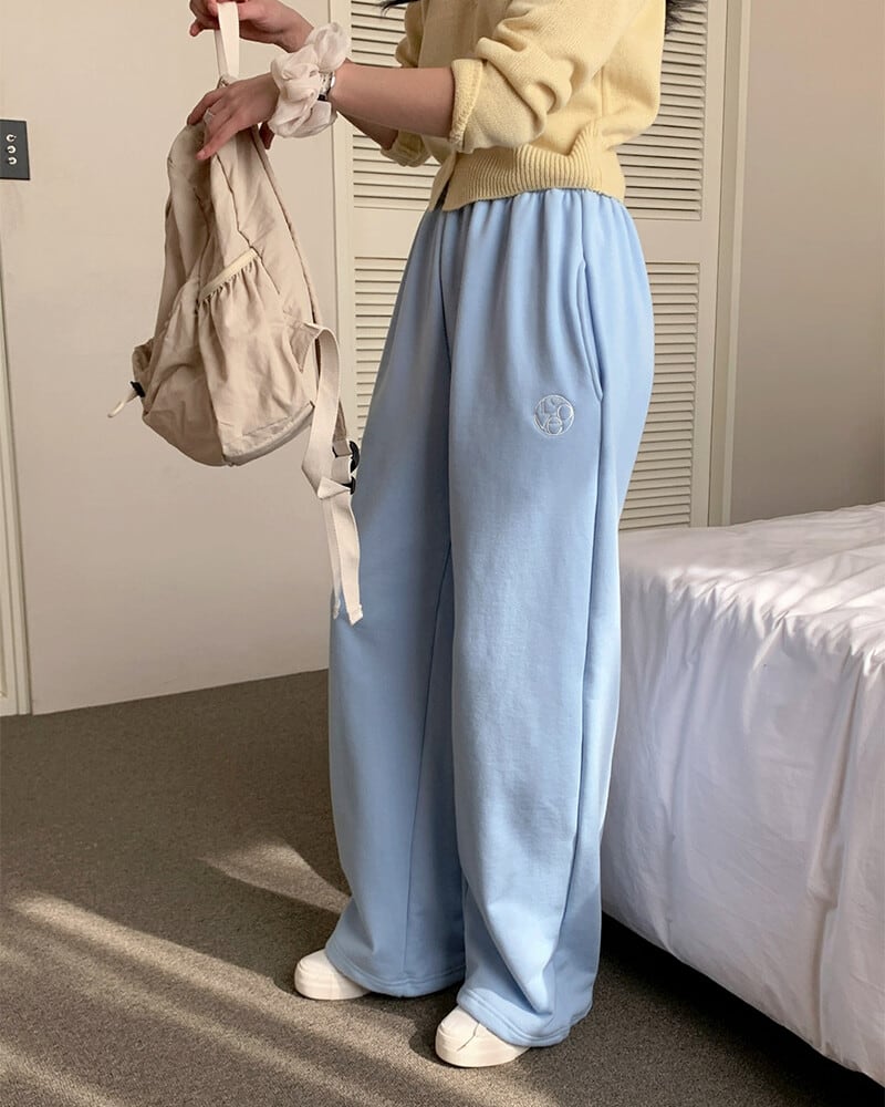 【SELECT】刺繍スウェットパンツ