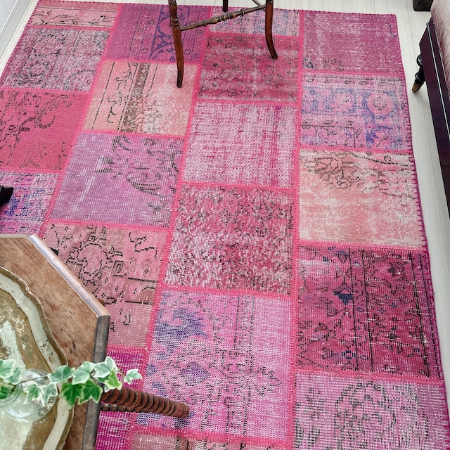 トルコ ヴィンテージラグ TR029 | イスパルタ(パッチワーク) | 168cm × 238cm