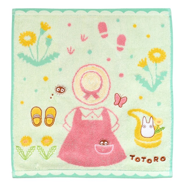 となりのトトロ　ウォッシュタオル　お洋服とトトロ（3412）