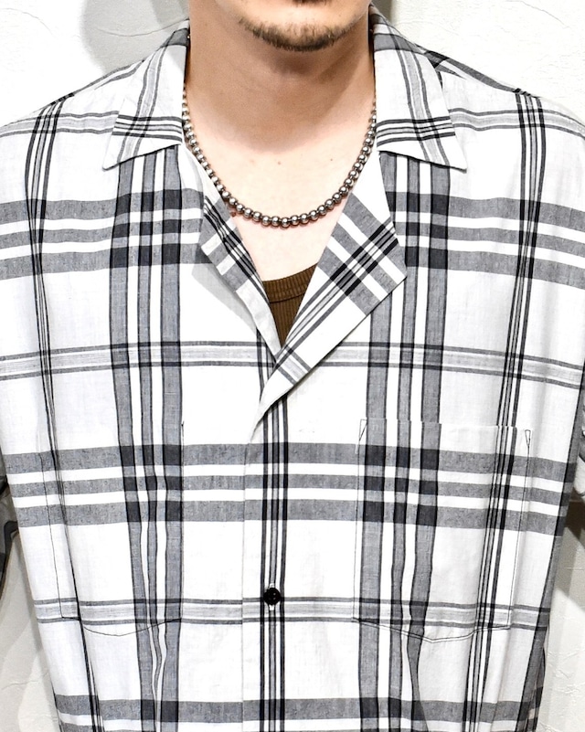 SUNSEA - Open Collar Check Shirt (size-3) ¥14000+tax | Kodona 
