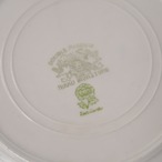 水色リムのお皿