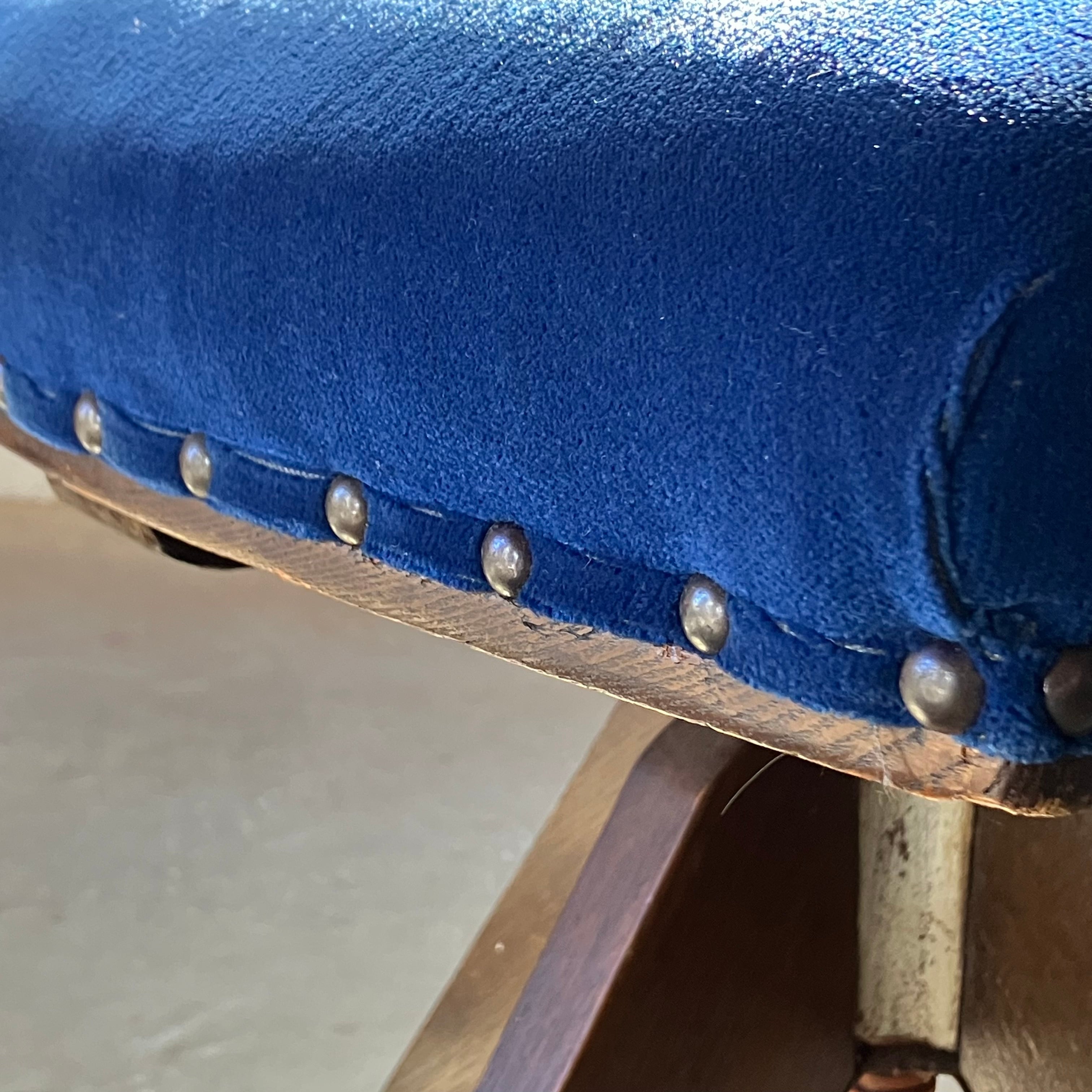 ドクターチェア/藍紺別珍 1920〜1940年代 japan antique | 夏ノ庭