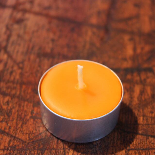 TL-1Aティーライト（アルミ） 蜜蝋キャンドル | 蜜蝋工房 ハチ蜜の森