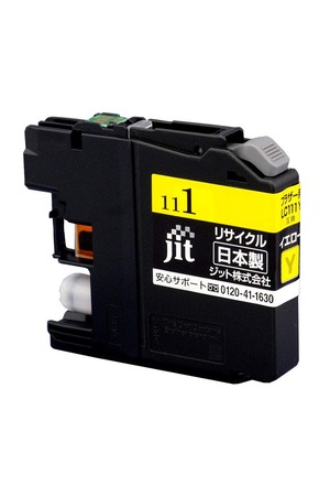 【努力特価】ジット ブラザー（BROTHER） LC111Y 対応 イエロー リサイクルインク 日本製 JIT-NB111Y