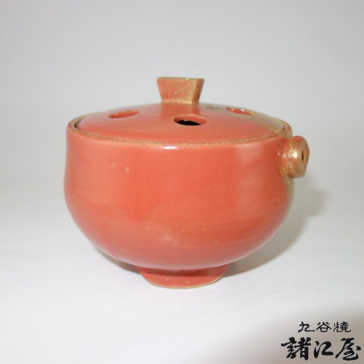 九谷焼 雅裕作 香炉 朱地紅白梅 | 九谷焼と和食器の通販サイト | 金沢