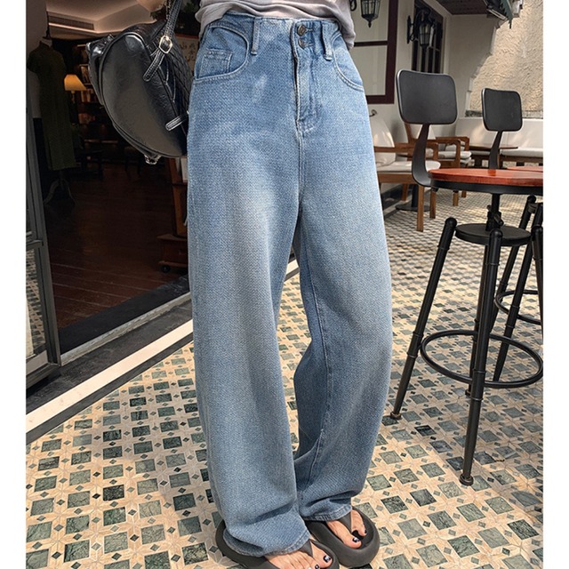 arc pocket floor-length straight pants