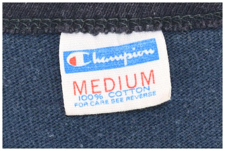 70s チャンピオン ナンバリング ヴィンテージTシャツ バータグ 紺