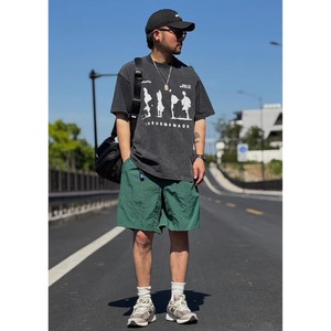 Washed silhouette graphic tee 1433