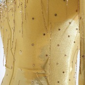 社交ダンス 衣装 クリスアン CHRISANNE イングランド製 スタンダードドレス ワンピース ドレス ホワイト系 ゴールド系 白 金 デモ 競技 ダンス パーティ 発表会 レース フロート レディース ゴージャス 大人かわいい エレガント