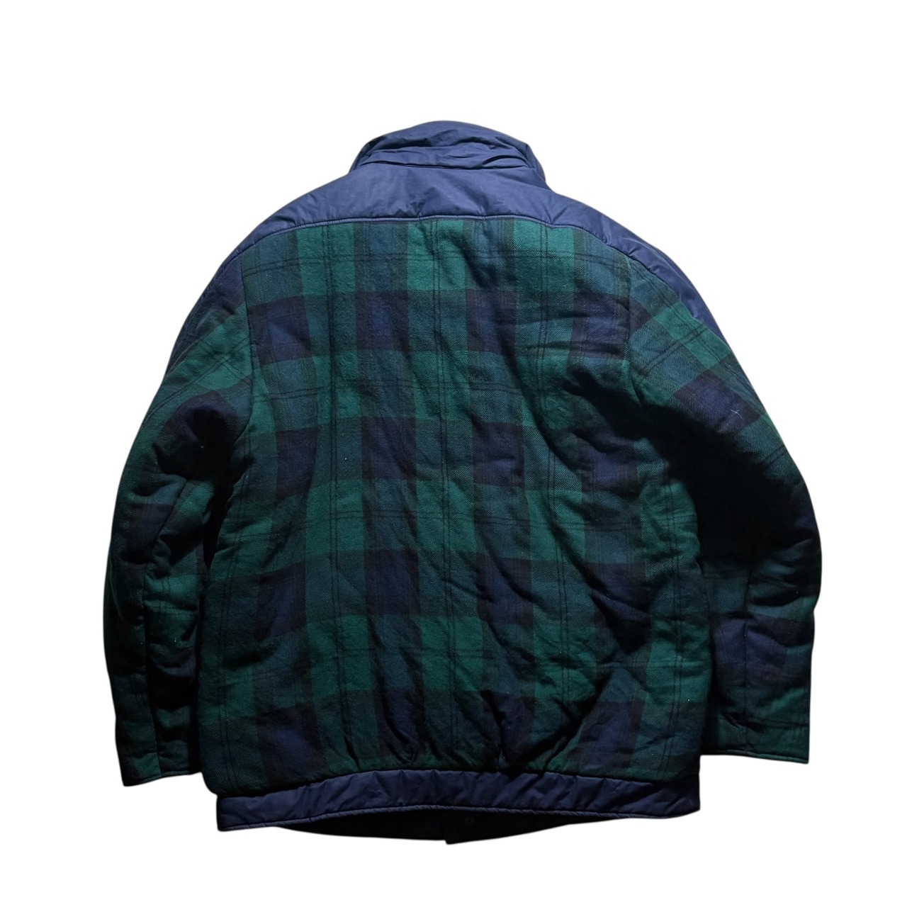 vintage VALENTINO GARAVANI check wool switching padding jacket