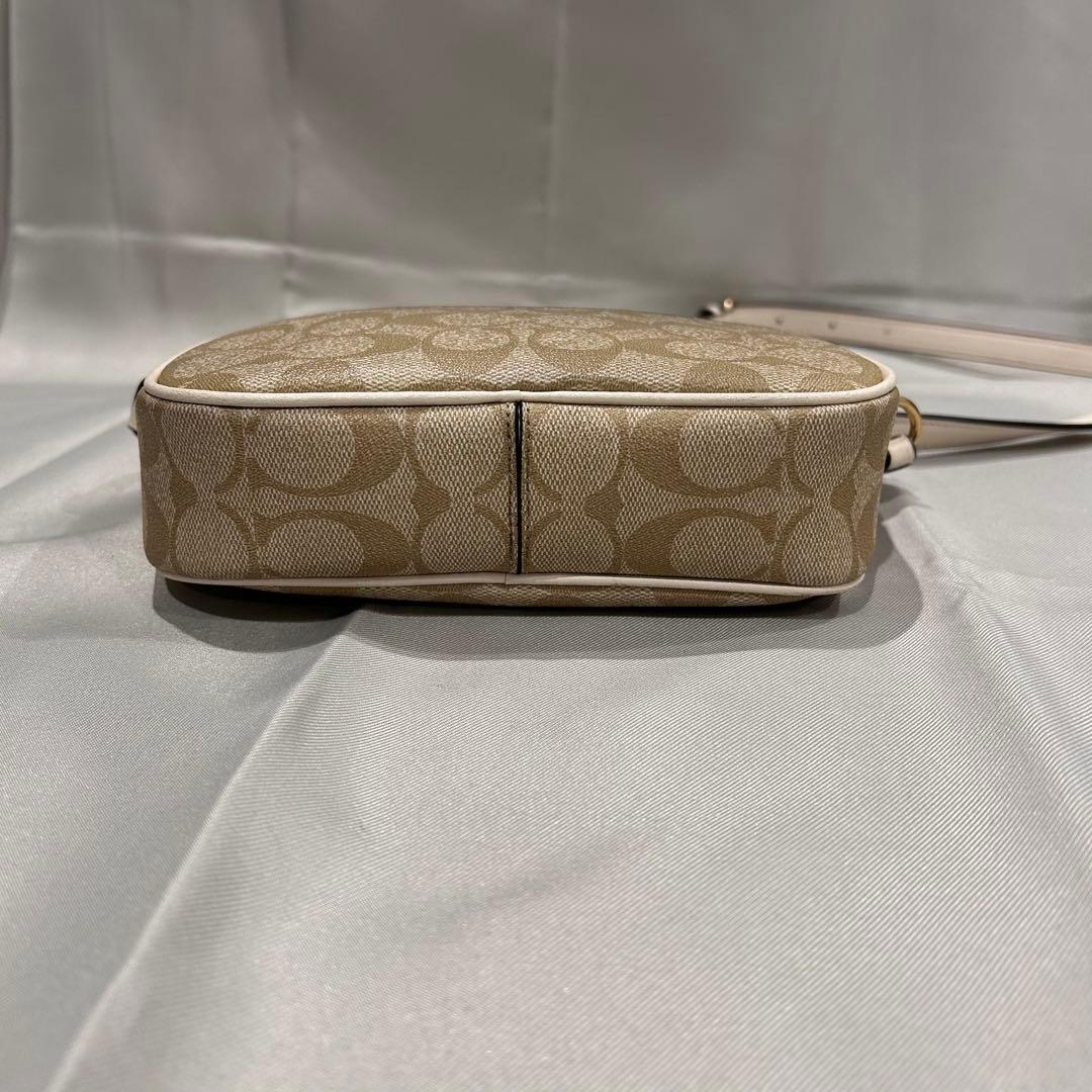 COACH シグネチャー ミニショルダーバッグ 極美品 COACH コーチ シグネチャー柄 ミニショルダーバッグ レディース