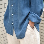 NAUTICA linen shirt blue