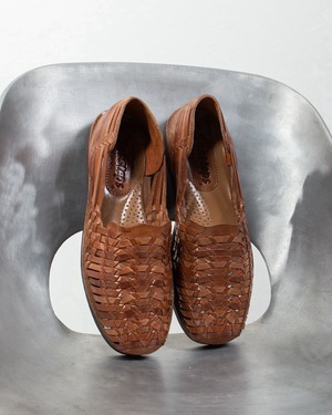 crochet leather sandal / SIZE:US8 1/2
