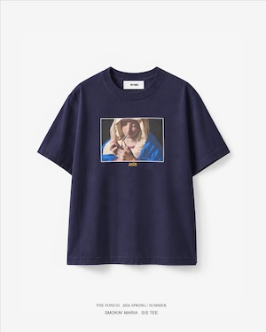 EX.SMOKIN' MARIA S/S TEE NAVY
