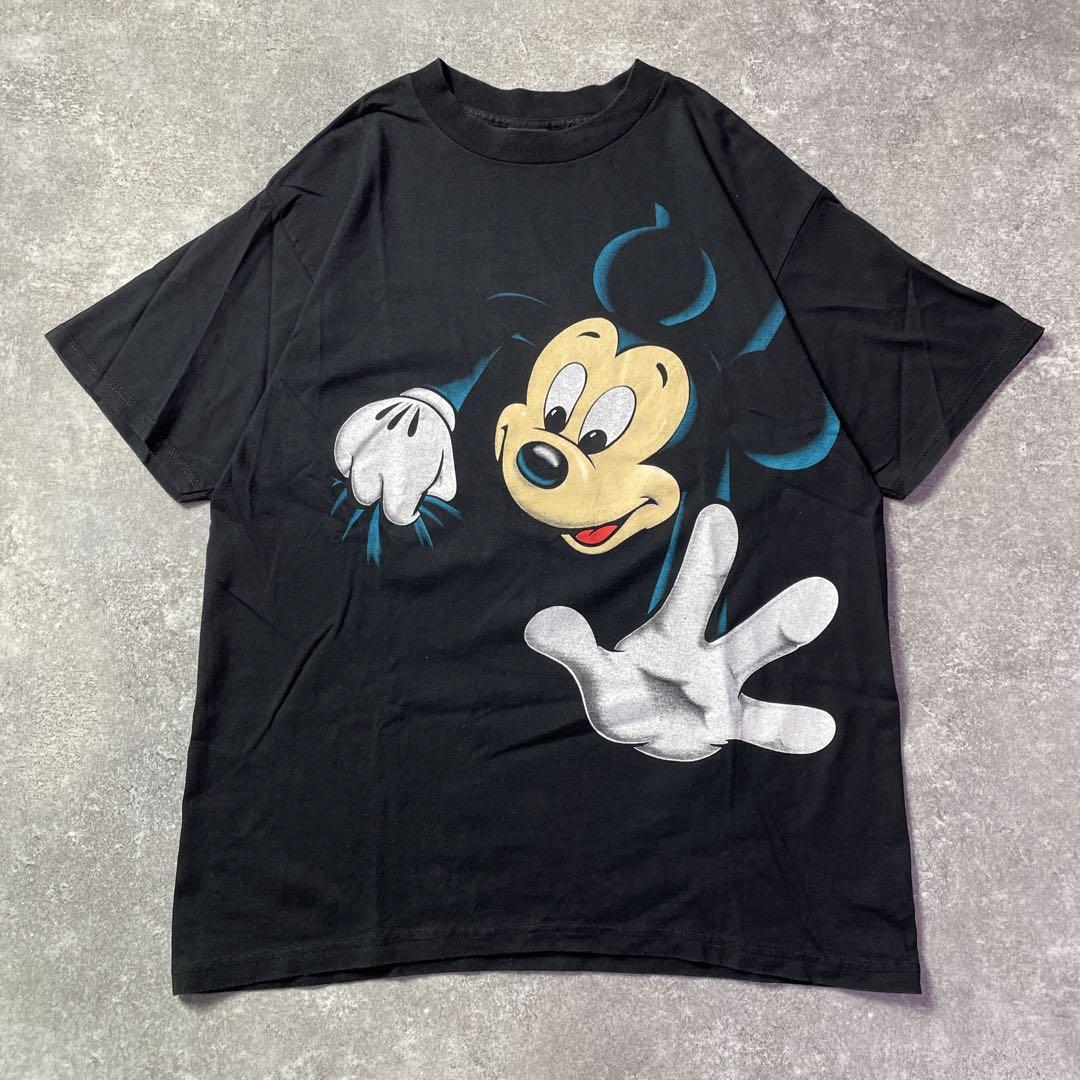 極美品 90s USA製 ミッキー 大判プリント vintage Tシャツ