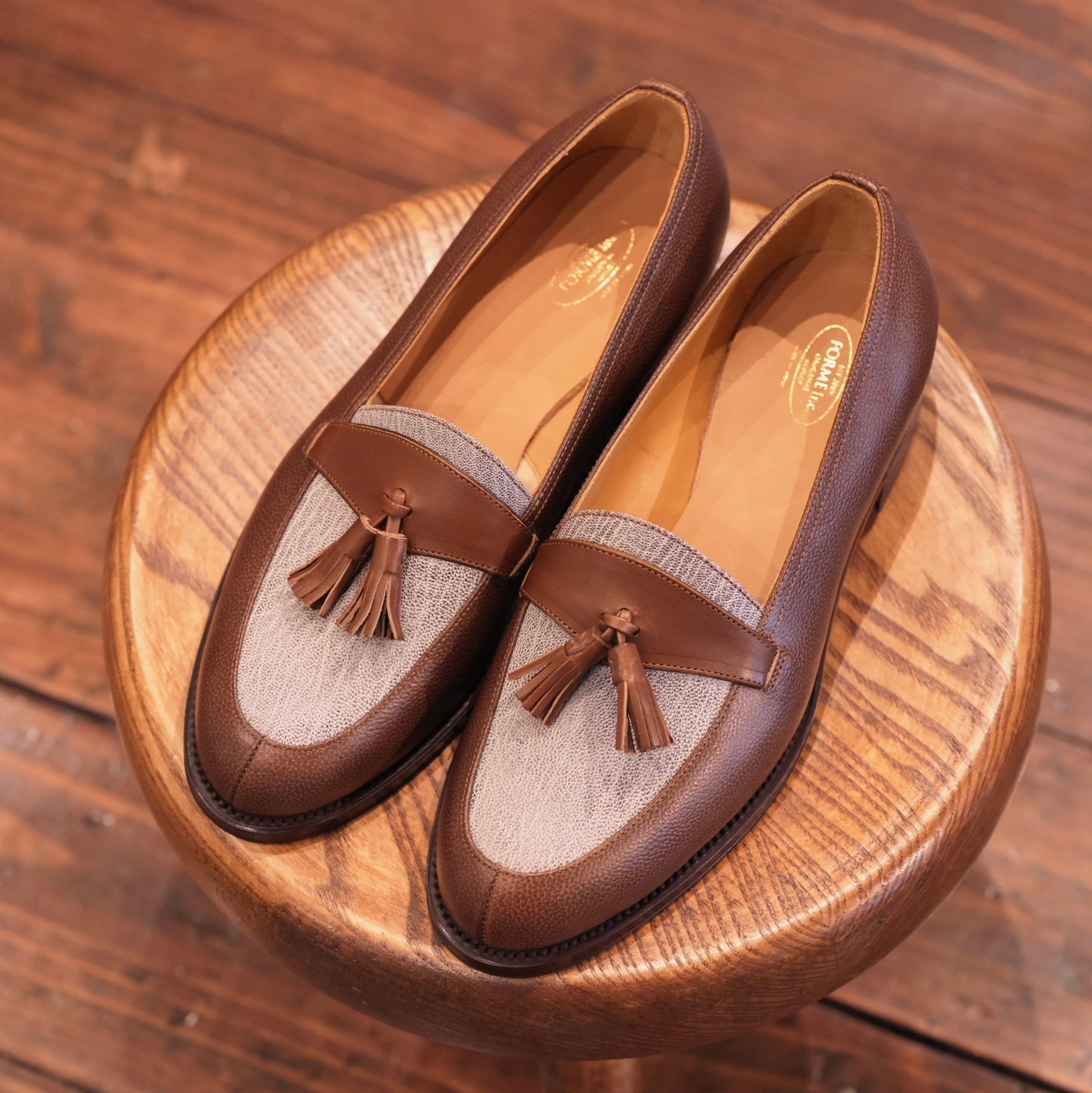 forme(フォルメ) "WALTER" 【Siena×DOUBLE×Chevre Goat】-Brown×Brown×White-