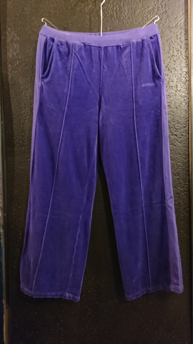 AUTHEN "VELOURS TRACK PANTS" Purple Color