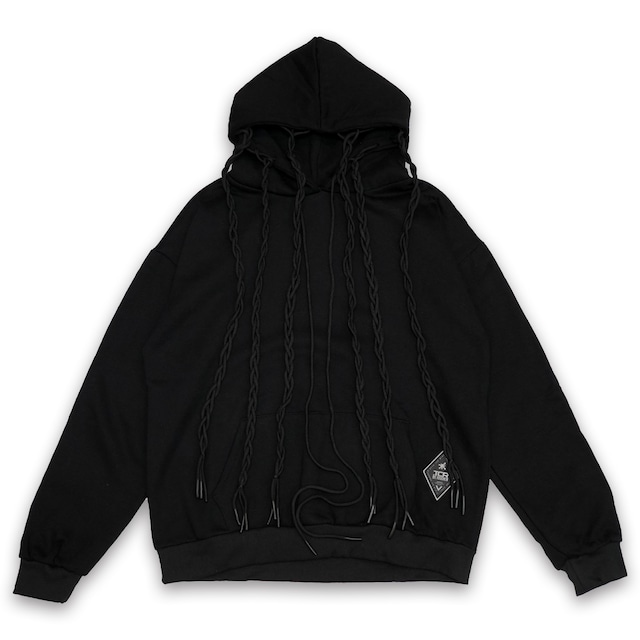 T.C.R DRAW CODE HOODIE - BLACK