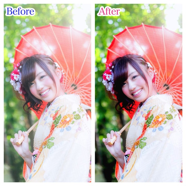 印象激変 色鮮やかに変身する明るさ調整加工 詳細を見る ブリランテ フォト