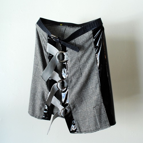 『RAKI』 1off wrapped skirt