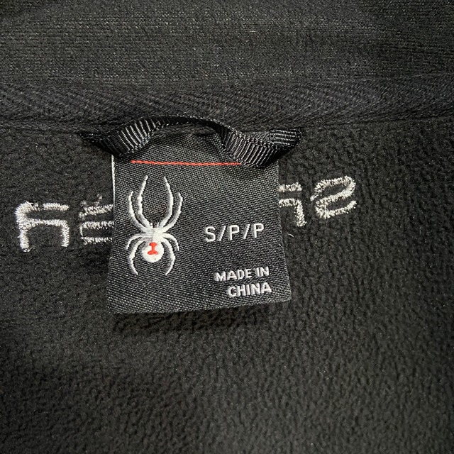 SPYDER スパイダー テックフリースジャケット ワンポイントロゴ 紺 S