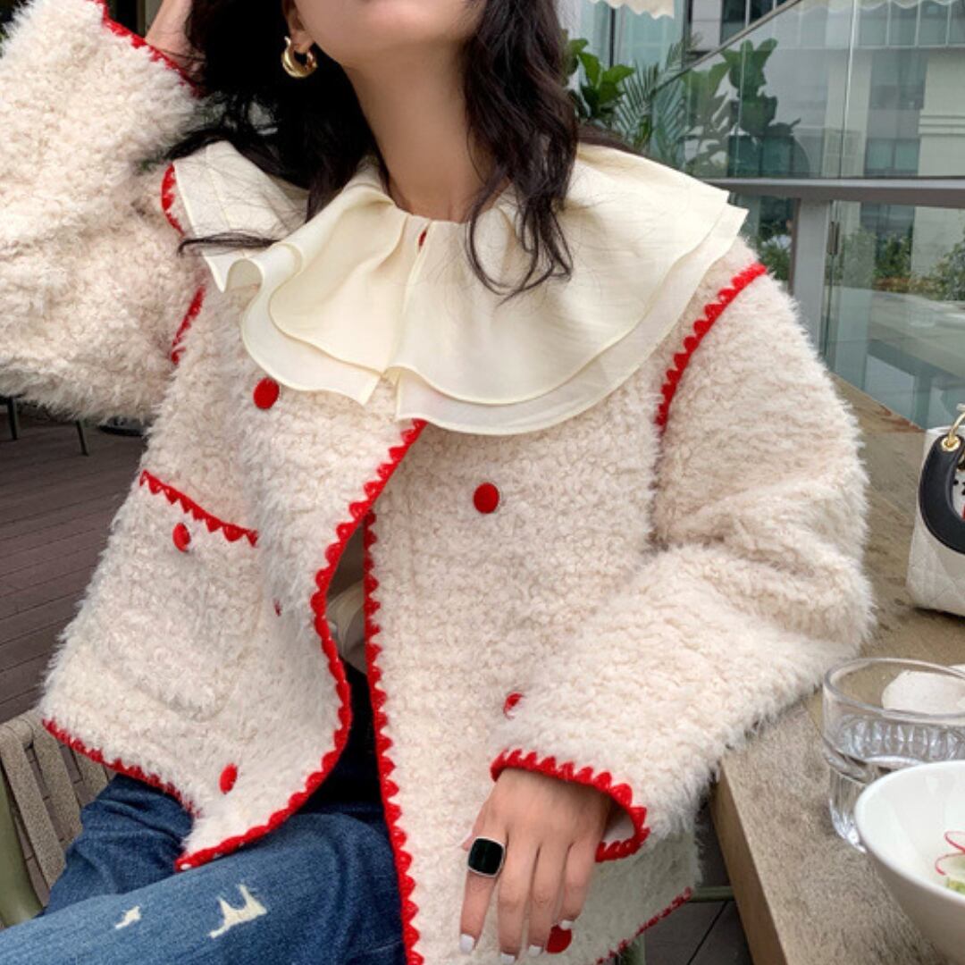 超熱 ノーカラー デヴォア 美品 ショールカラー 素材切り替え