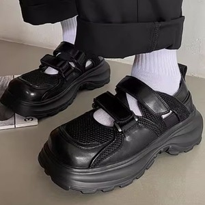 ベルクロメッシュサンダル厚底スポーツサンダル　0615