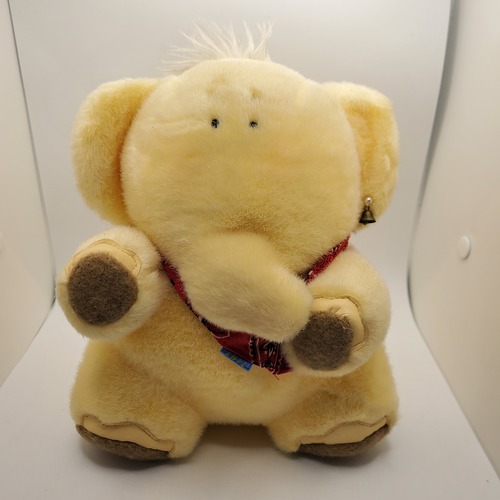 黄色いゾウのぬいぐるみ セキグチ 中国製