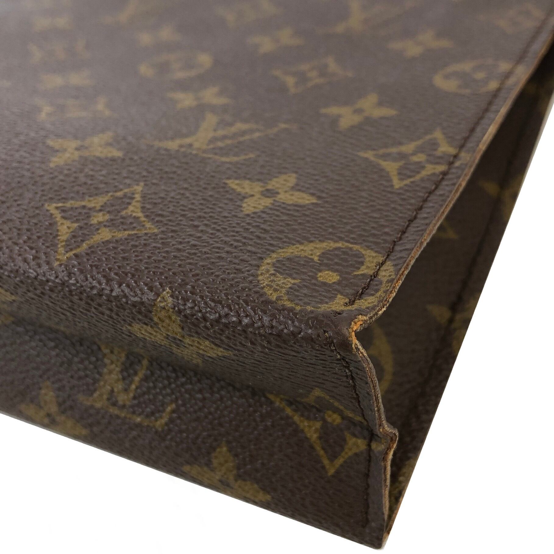 26ヴィンテージ Louis Vuitton クラッチバッグ ダークブラウン LOUIS VUITTON ヴィトン モノグラム クラッチバッグ ブラウン vintage