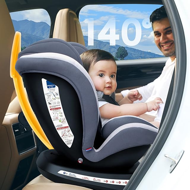 Reecle チャイルドシート 360° 回転式 新生児~12歳頃 (0~36kg) ISOFIX