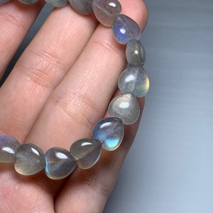 no10.シラーが美しい☆ハート・ラブラドライト ブレスレット