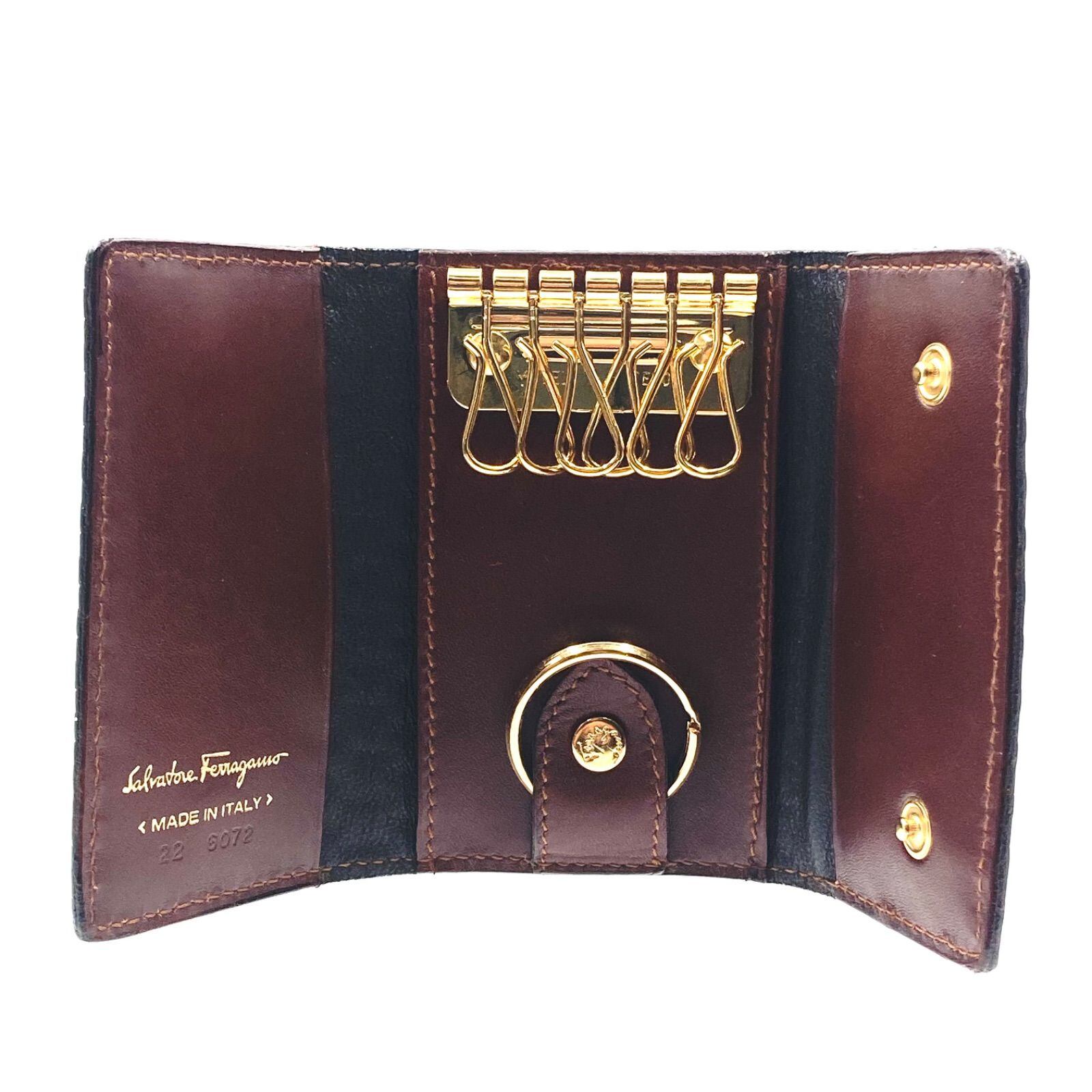 □美品□Salvatore Ferragamo サルヴァトーレフェラガモ ヴァラ