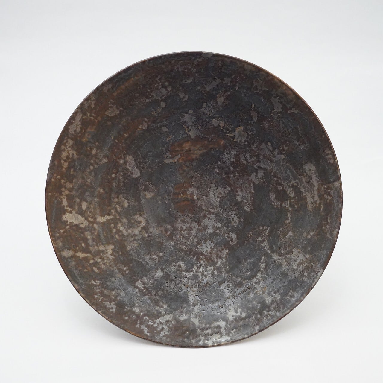 【平井 秀】黒金7寸皿 ku-7 A