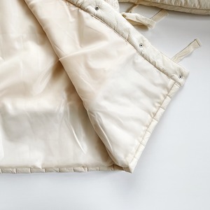 Boa quilting side ribbon coat (ivory)