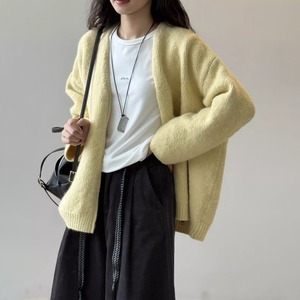 zip-up knit cardigan 14159