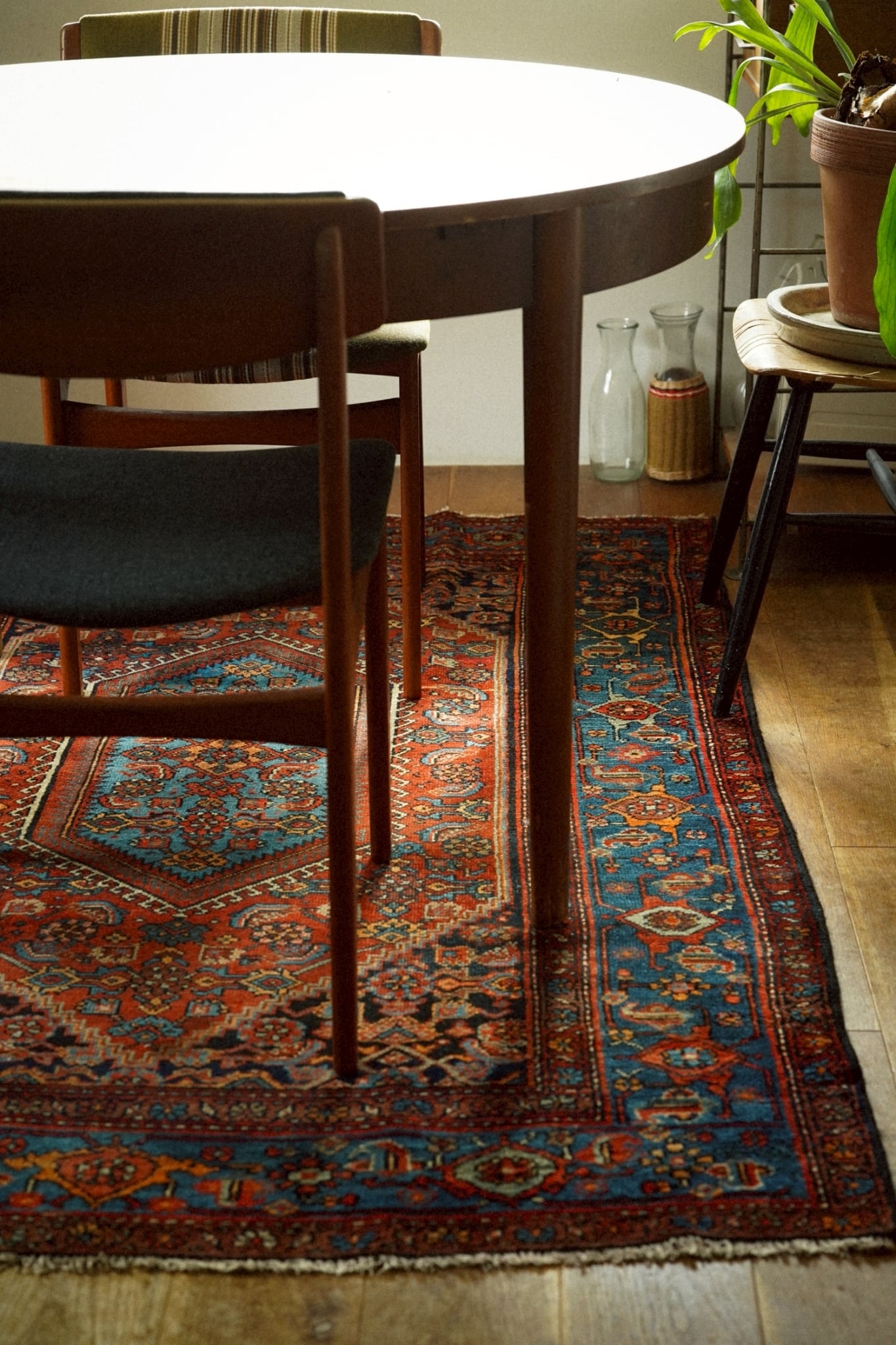 1770-Semi Antique Persian Malayer rug | 手織りのヴィンテージラグ