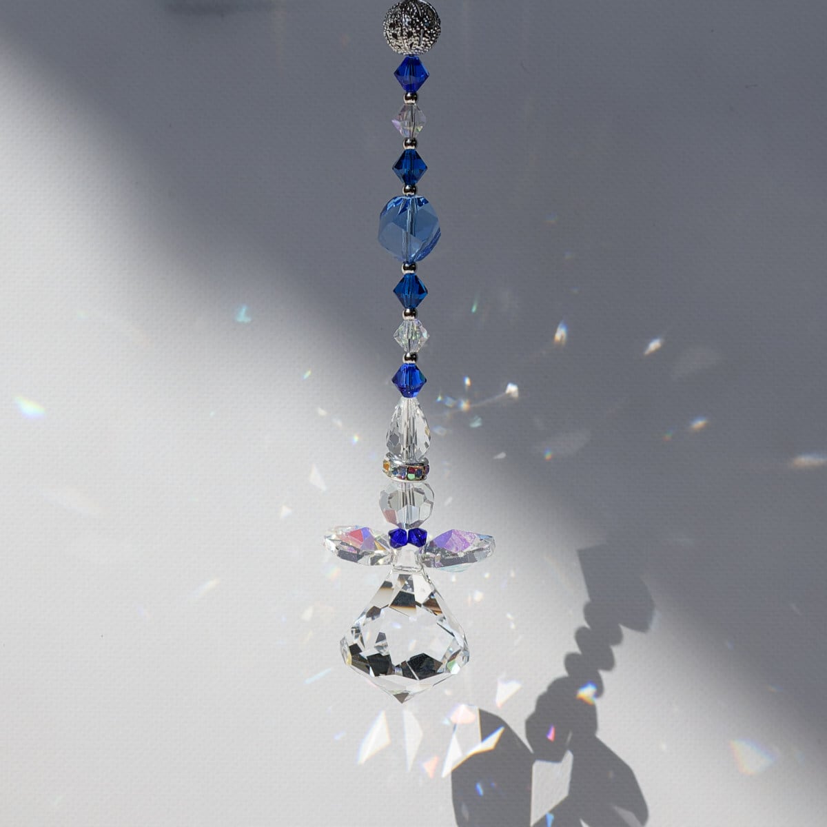 ブルー系】天使のサンキャッチャー＊水回りにおすすめ／スワロフスキー