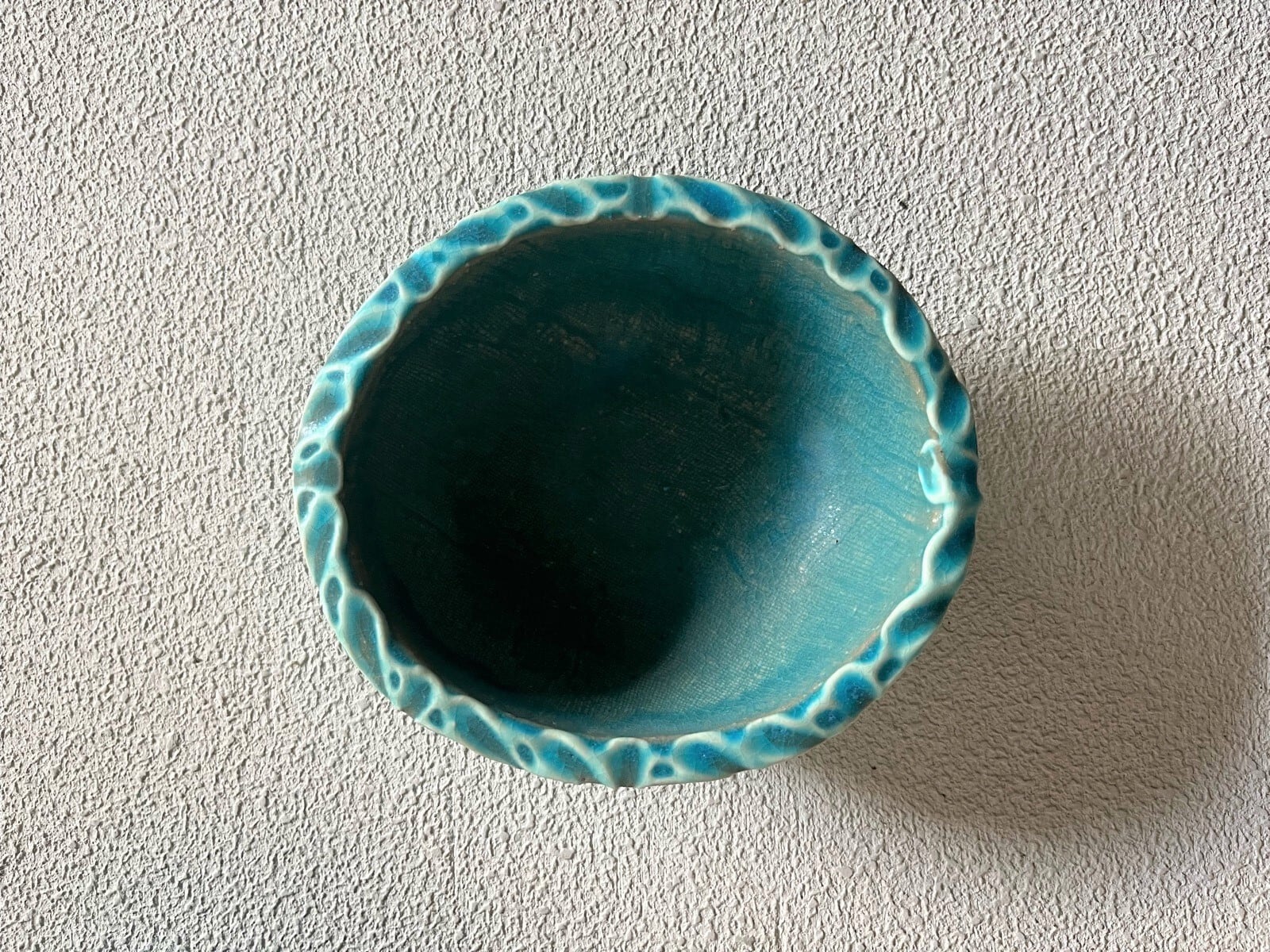 西野 陽子 トルコブルー鉢