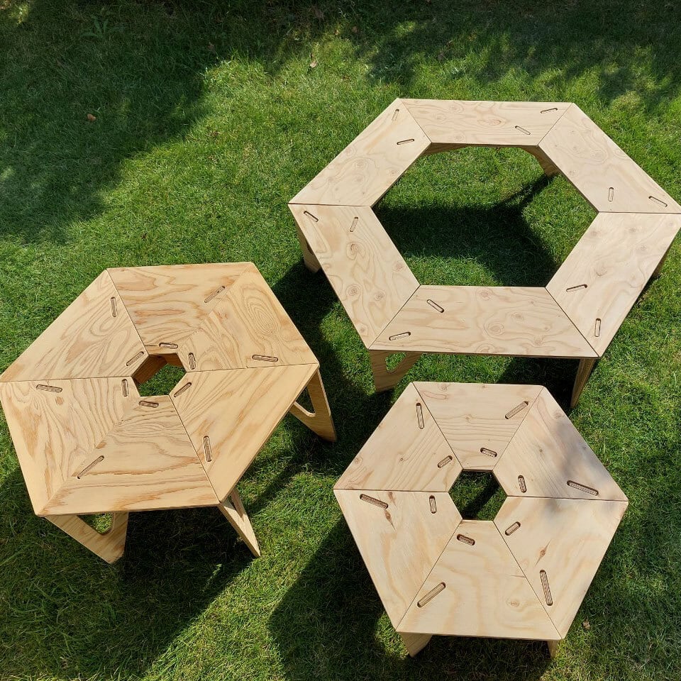 HEXA-TABLE【なごむ】 | 井上進木工所