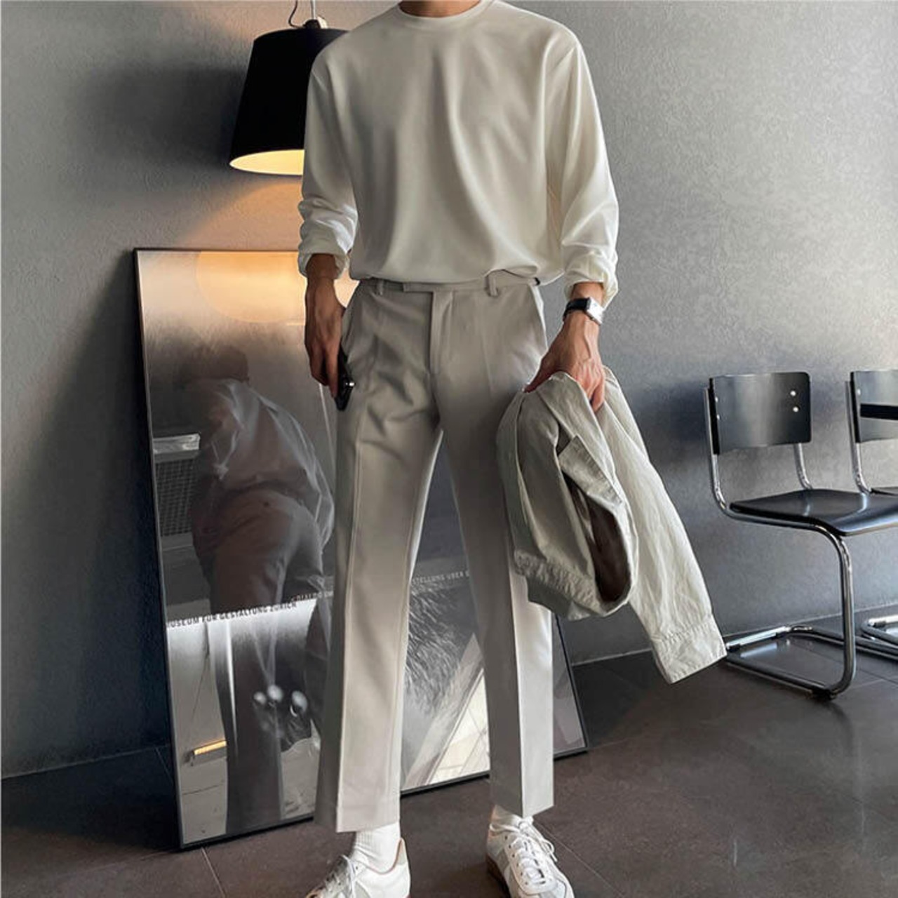 ラウンドネックロング Tシャツ　MT0080103