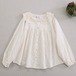 2色／ダブルレースカラー刺繍ブラウス ・12724
