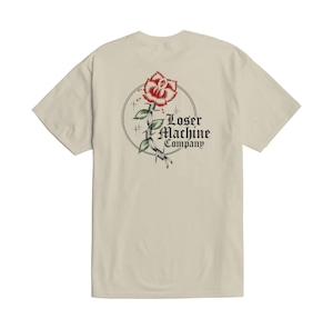 LOSER MACHIME " CONCRETE ROSE STOCK T-SHIRT " Natural