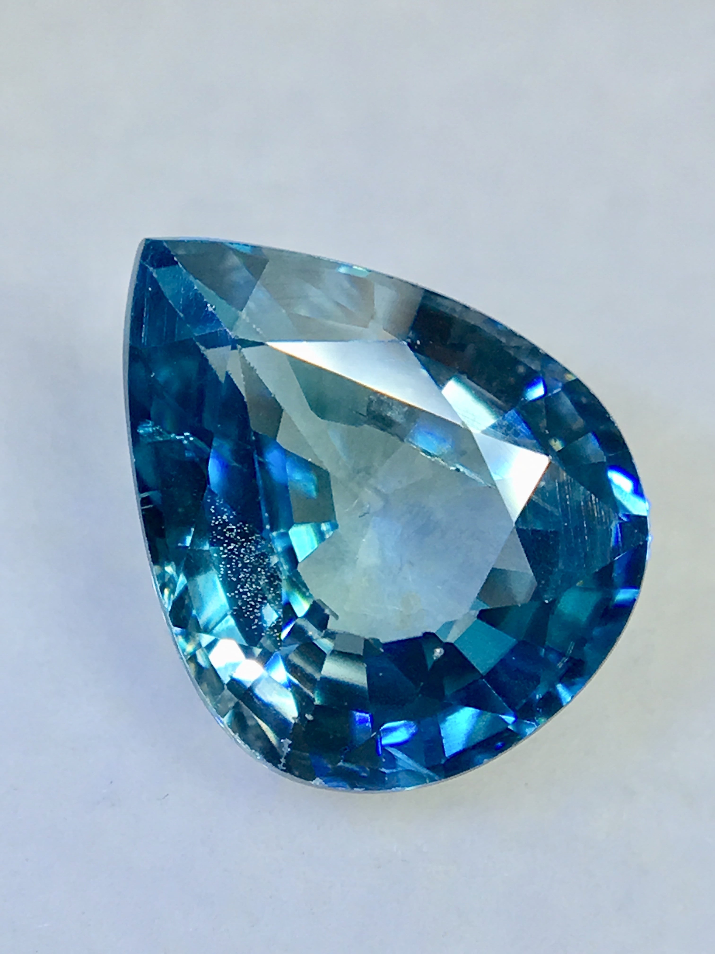 極美品！　ブルージルコン　0.49ct ルース（LA-6400）