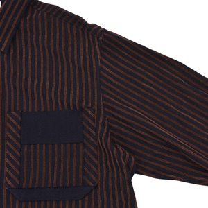 【Etudes Studio】FLANNEL SHIRT STRIPED