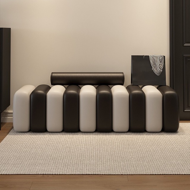 スツール 幅広 ラグジュアリー 全長180cm おしゃれ かわいい インテリア 北欧 ロング ソファ ベンチ カフェ バー オフィス 白 ブラック