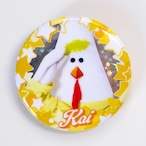 実写･次男カイの丸型缶バッジ（4.4cm）